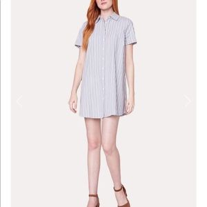 BB Dakota Stripe A Personality Shirt Dress